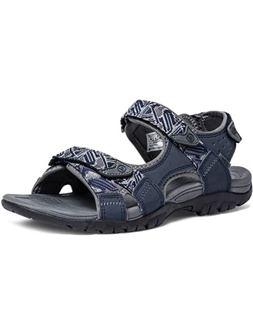 atika Men's Open Toe Arch Support Strap Water Sandals, Outdoor Hiking Sandals, Lightweight Athletic Trail Sport Sandals