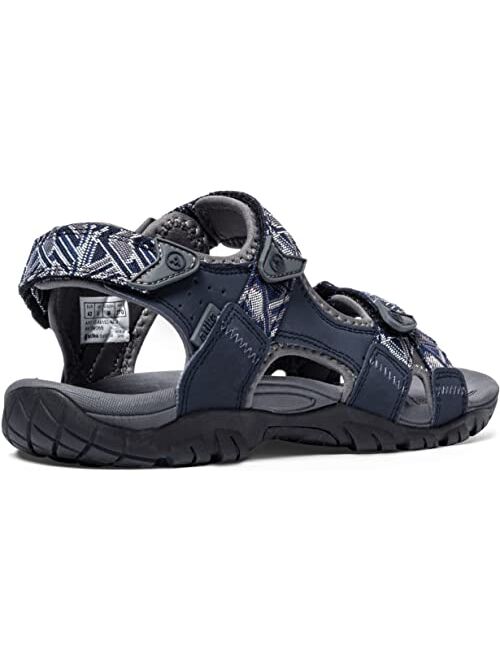 atika Men's Open Toe Arch Support Strap Water Sandals, Outdoor Hiking Sandals, Lightweight Athletic Trail Sport Sandals