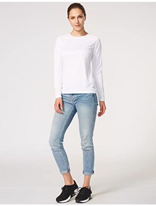 BALEAF Women's Long Sleeve Moisture Wicking T-Shirts UPF 50+ Sun Protection SPF Quick Dry Lightweight T-Shirt Outdoor Hiking Runing Fishing