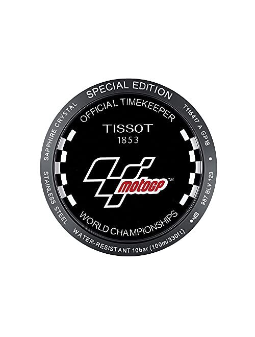 Tissot Men's T-Race MotoGP Special Edition Quartz Stainless Steel Strap, Black, 22 Casual Watch (Model: T1154173706104)