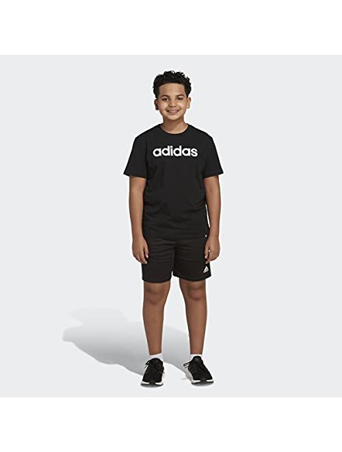 adidas Mélange Performance Moisture Wicking Tee (Extended Size) Kids'