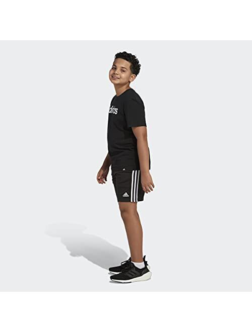 adidas Mélange Performance Moisture Wicking Tee (Extended Size) Kids'