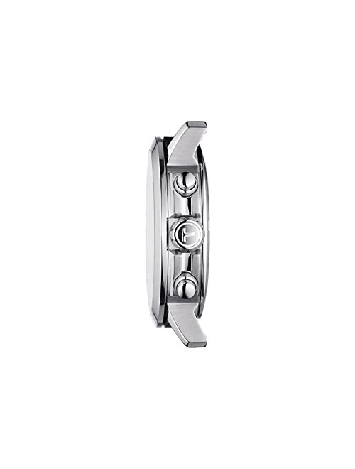 Tissot Men's PRC 200 Gent Chr Qua 316L Stainless Steel case Swiss Quartz Strap, Silver, 20 Casual Watch (Model: T1144171104700)