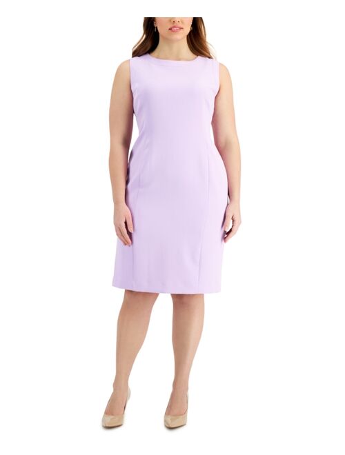 Kasper Plus Size Framed Sleeveless Sheath Dress