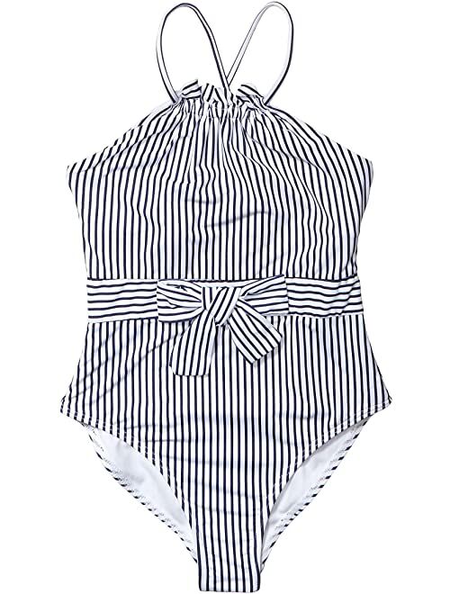 Buy HABITUAL girl Stripe Swimsuit with Tie (Big Kids) online | Topofstyle