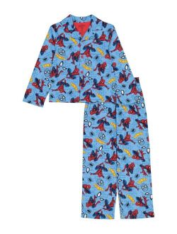 Spider-Man Big Boys Spiderman Coat Pajamas, 2 Piece Set