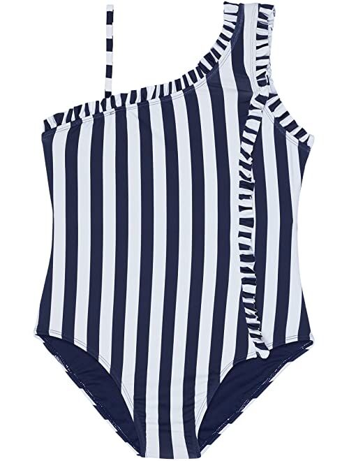 HABITUAL girl Mini Ruffles Stripe One-Piece (Big Kids)