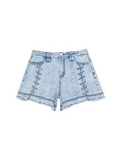 Shorts with Lace Details (Big Kids)