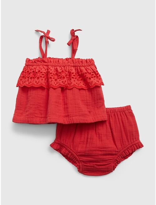Gap Baby Eyelet Two-Piece Outfit Set