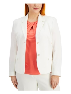 Plus Size Two Button Blazer