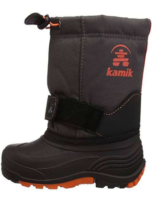Kamik Kids Rocket Wide(Toddler/Little Kid/Big Kid) Unisex Nylon Slip on Adjustable Snow Boot