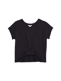 Girl's Gathered Knotted Front Top (Big Kids)