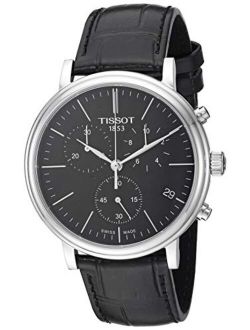 mens Carson Stainless Steel Dress Watch Black T1224171605100