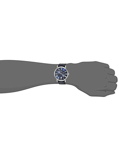 Tissot unisex-adult Carson Stainless Steel Dress Watch Blue T1224101604300