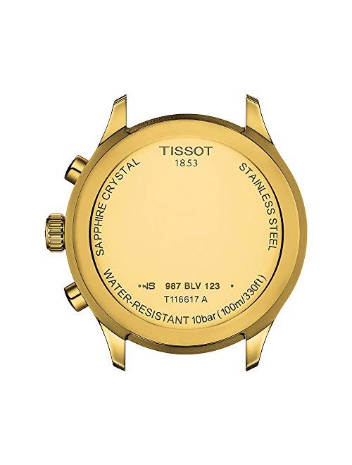 Tissot mens Tissot Chrono XL Stainless Steel Casual Watch Gold T1166173305100