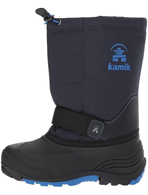 Kamik Kids Rocket (Toddler/Little Kid/Big Kid) Boys Nylon Slip on Waterproof Adjustable Snow Boot