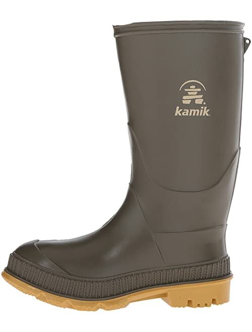 Kamik Kids Stomp (Toddler/Little Kid/Big Kid) Unisex Slip on Waterproof Rain Boot