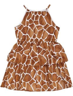 Giraffe Print Dress (Toddler/Little Kids/Big Kids)