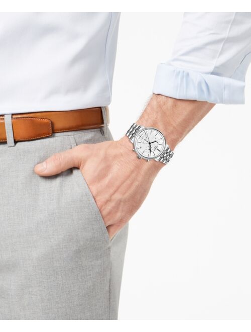 Tissot Men's Swiss Chronograph Carson Premium Stainless Steel Bracelet Watch 41mm