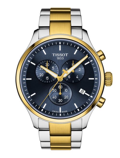 Tissot Men's Swiss Chronograph Chrono XL Classic Two-Tone Stainless Steel Bracelet Watch 45mm
