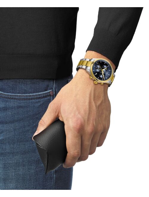 Tissot Men's Swiss Chronograph Chrono XL Classic Two-Tone Stainless Steel Bracelet Watch 45mm