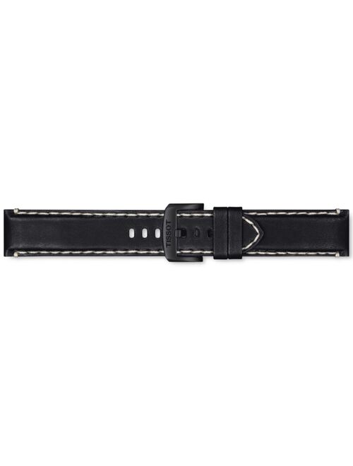 Tissot Men's Swiss Chronograph XL Vintage Black Leather Strap Watch 45mm