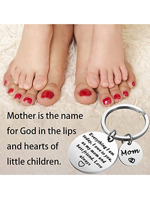 Generic Gaoikerr Mother Day Keychain,Mom Birthday Gifts from Daughter Keychain-As My Mom and Best Friend,Love Always