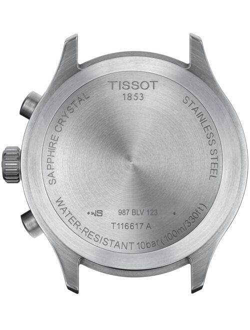Tissot Men's Swiss Chronograph XL Vintage Brown Leather Strap Watch 45mm
