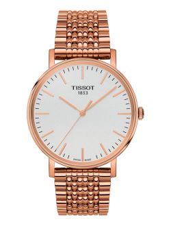 Unisex Swiss Everytime Rose Gold-Tone Stainless Steel Bracelet Watch 38mm
