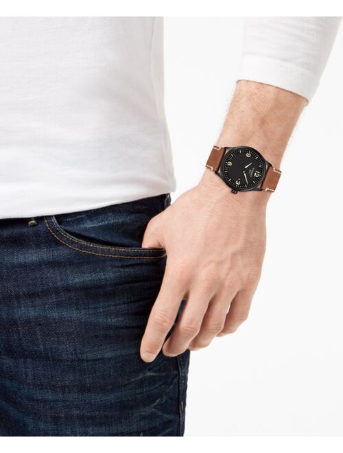 Tissot Men's Swiss Gent XL Brown Leather Strap Watch 42mm