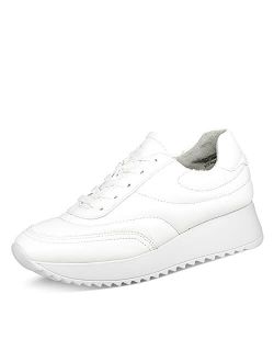 Paul Green Women's Trainers Shoes Smooth Leather Sport Low Shoes Plain