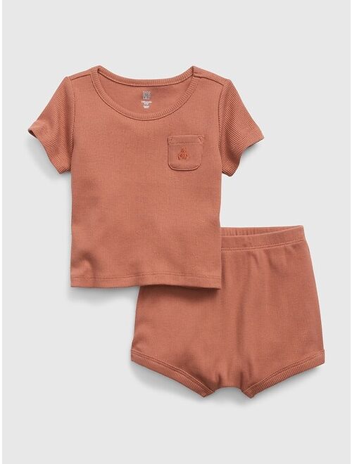 Gap Baby Ribbed 2-Piece Outfit Set