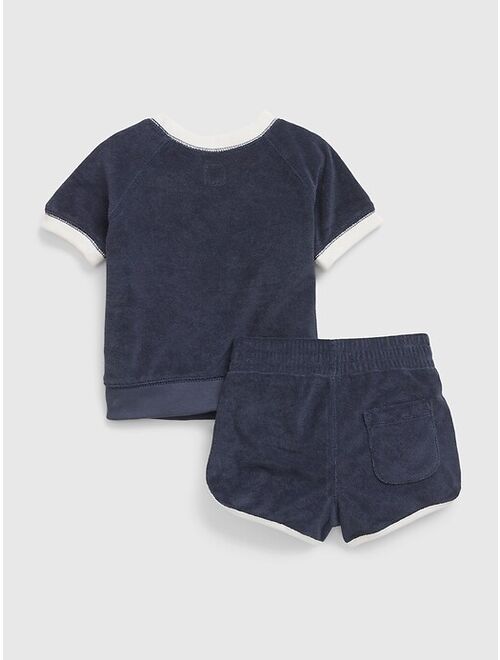 Gap Baby Towel Terry 2-Piece Outfit Set
