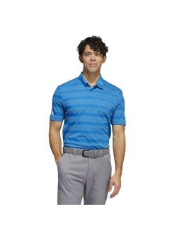 Two-Color Striped Golf Moisture Wicking Polo