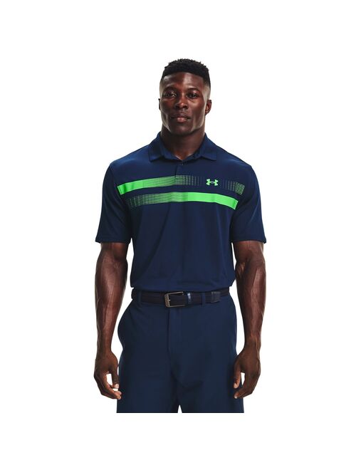 Men's Under Armour Classic-Fit Moisture Wicking Performance Golf Graphic 2.0 Polo