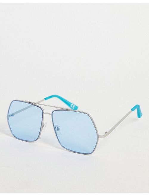 Topshop angled aviator sunglasses