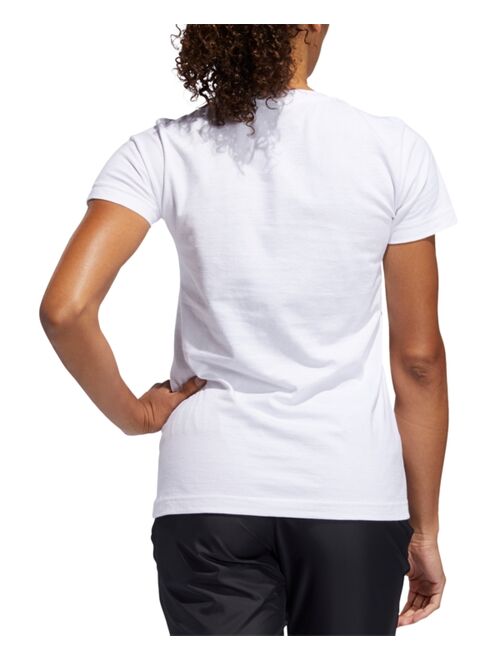 adidas Women's Cotton Moisture Wicking Badge of Sport T-Shirt