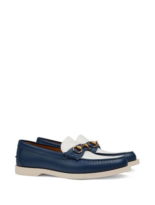 Gucci Horsebit two-tone loafers