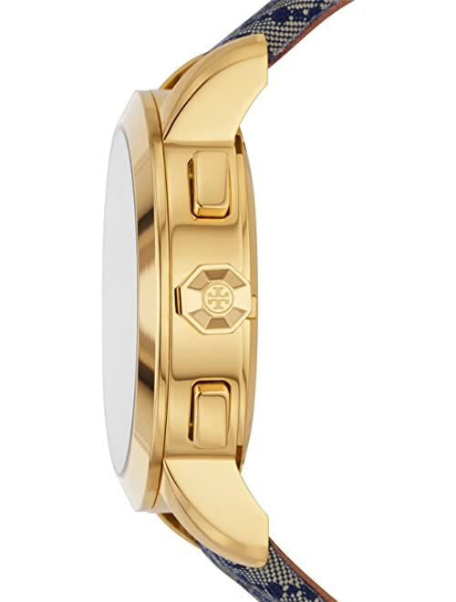 Tory Burch The Tory Chronograph, Gold-Tone Stainless Steel Watch