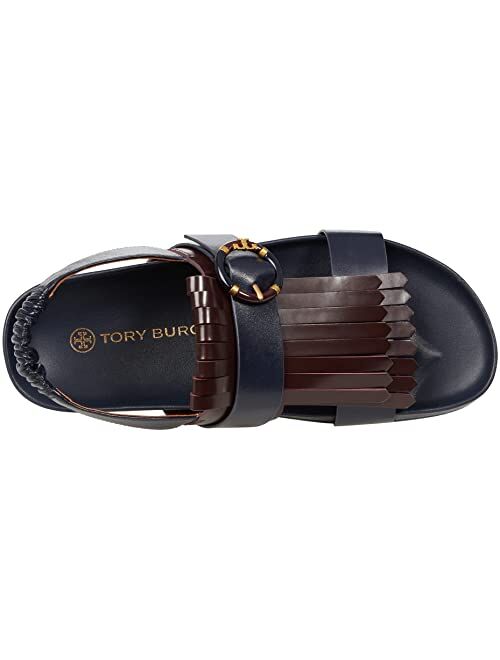 Tory Burch Multi Logo Kiltie Sandal