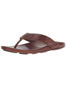 Men's Kulia in Dark Wood Flip-Flops Sandals