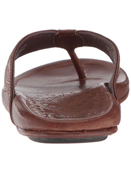 Olukai Men's Kulia in Dark Wood Flip-Flops Sandals