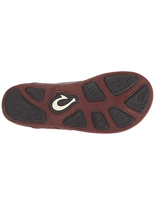 Olukai Men's Kulia in Dark Wood Flip-Flops Sandals