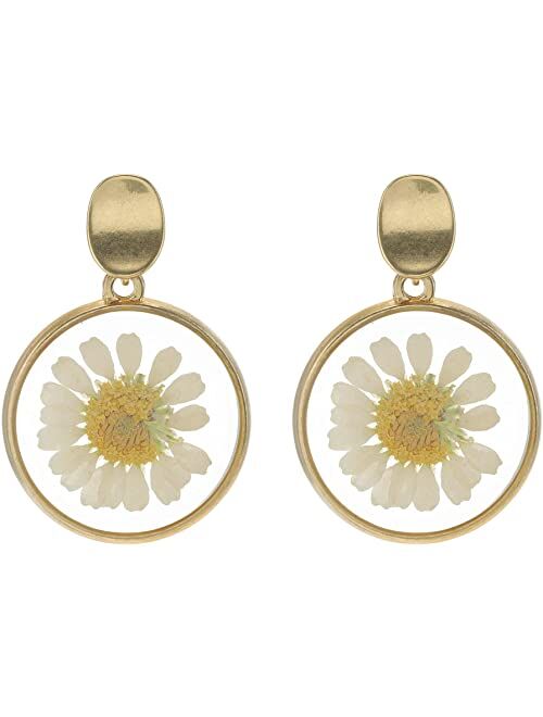 Madewell Floral Study Drop Earrings