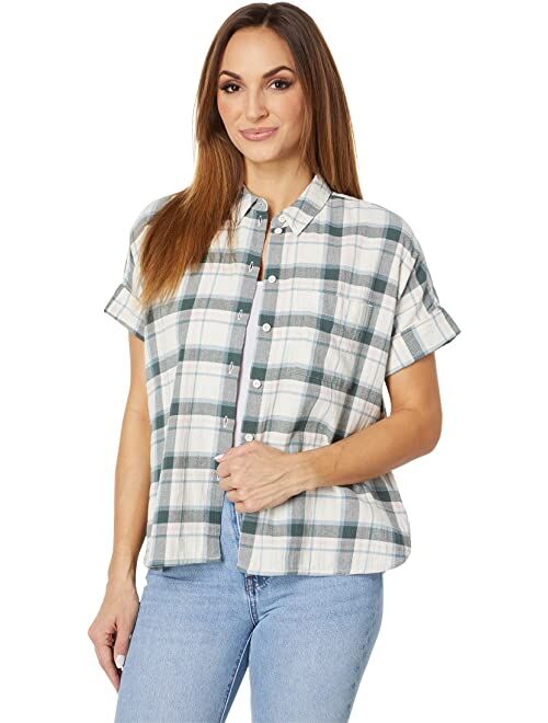 Madewell Mira Shirt in Plaid Crinkle
