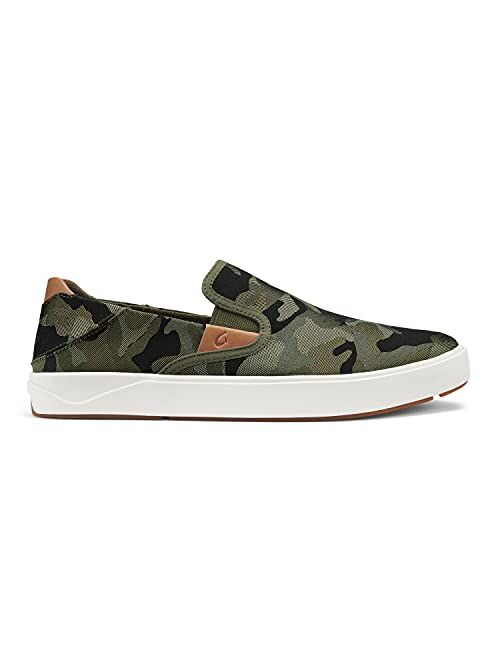 OLUKAI Lae'ahi Pa'i Men's Slip On Sneakers, Lightweight Barefoot Feel & Breathable All-Weather Shoes, Drop-in Heel & Comfort Fit