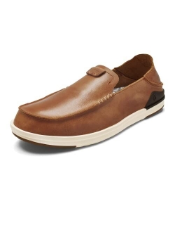 Kakaha Men's Slip-On Shoes, Full-Grain Leather Sneakers, Gel Insert for Comfort & Support, Comfort Fit & Wet Grip Rubber