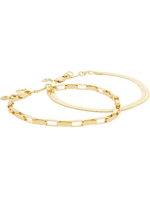 Madewell 2-Pack Chain Bracelet Set