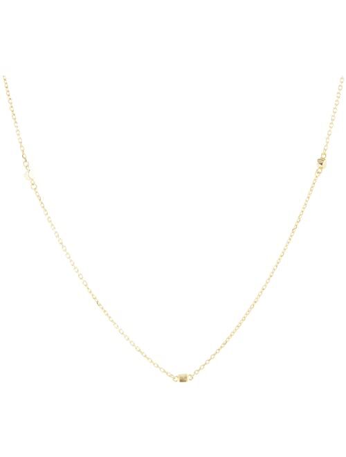 Madewell Delicate Collection Demi-Fine Cube Chain Necklace