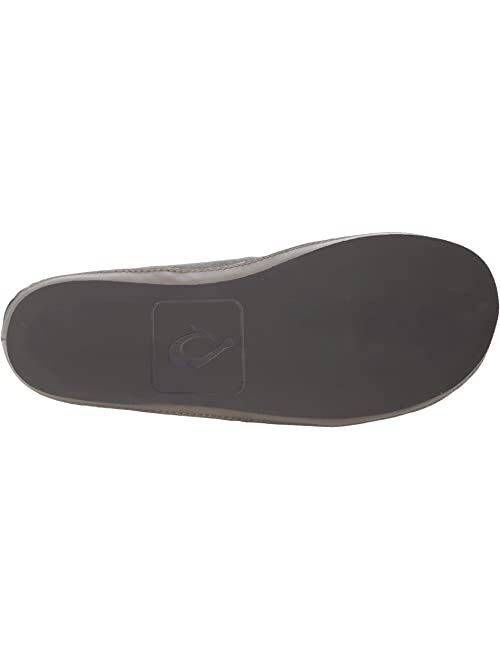 OluKai Moloa 'Ie Slipper Men's Leather Slippers, Premium Nubuck Leather Slip On Shoes